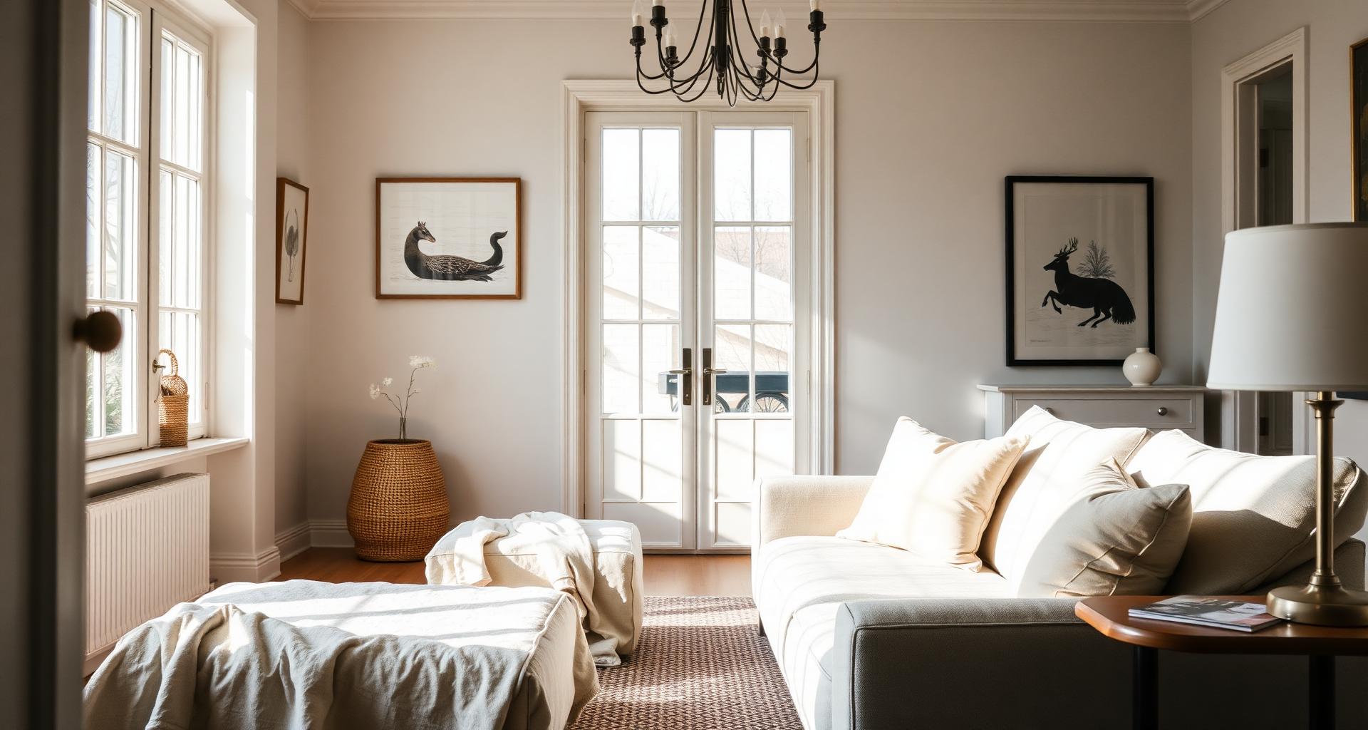 Styled living room interior